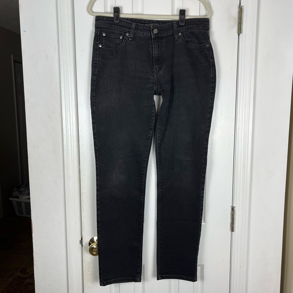 Levi’s Black Denim Mid Rise Skinny Jeans - Picture 1 of 7